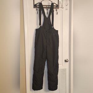 Pacific Trail Ski Bib Overall Black Snow Suit One Piece Adjustable Adult Medium